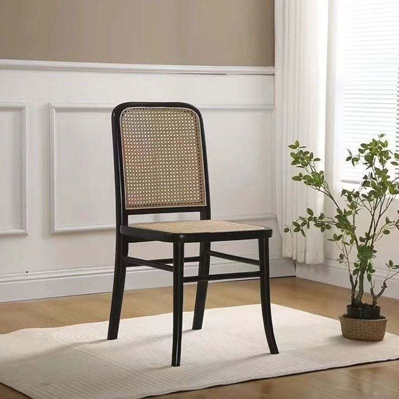 Scandinavian Rattan Lattice Dining Chair