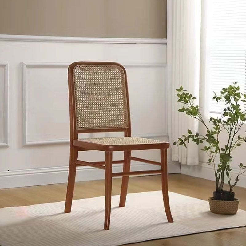 Scandinavian Rattan Lattice Dining Chair