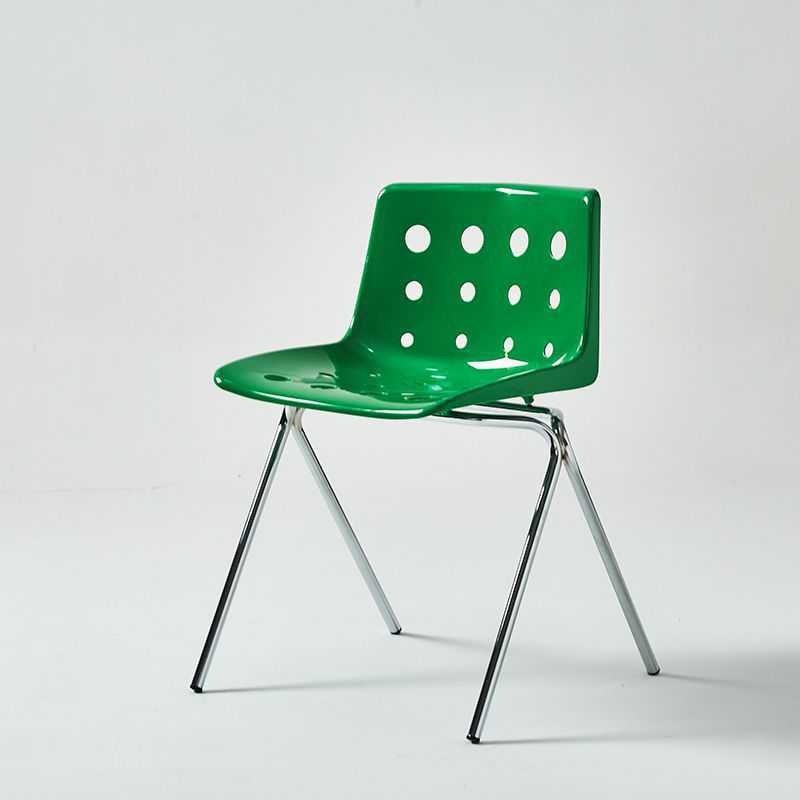 Scandinavian Steel Dining Chair — Green