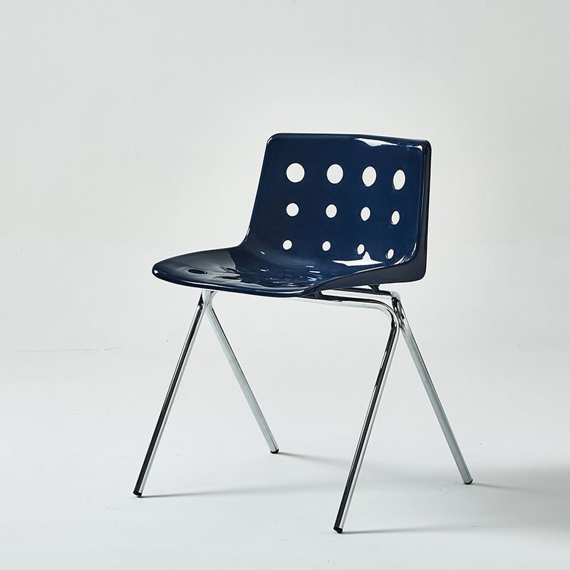 Nordic blue dining chairs & benches in steel