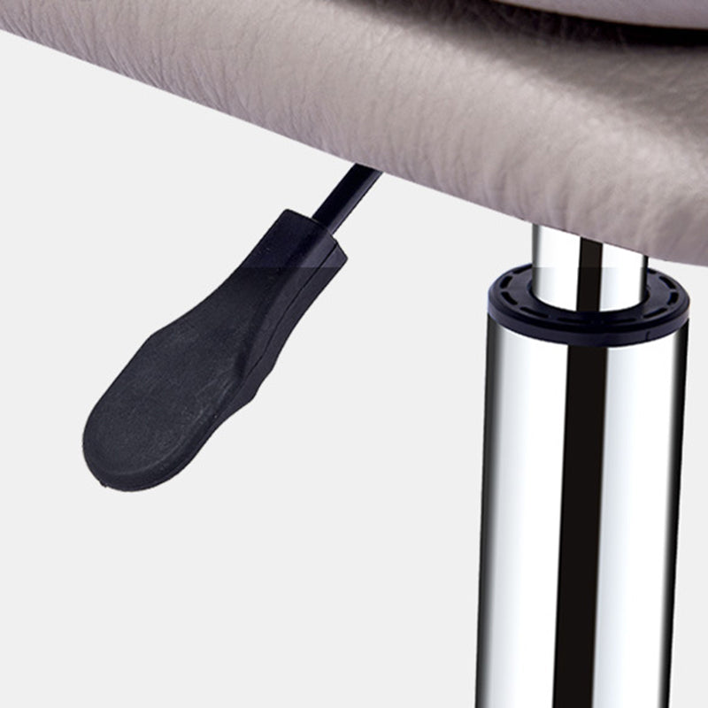 Modern Leather Adjustable Swivel Bar Stool — C / Dark Gray