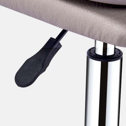 Modern Leather Adjustable Swivel Bar Stool — C / Dark Gray