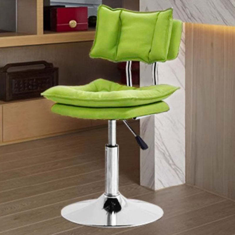 Modern Leather Adjustable Swivel Bar Stool