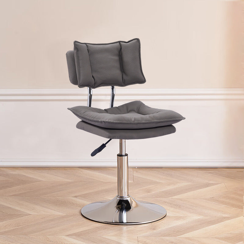 Modern Leather Adjustable Swivel Bar Stool