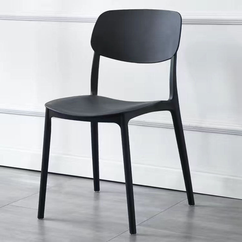 Scandinavian Macaron Plastic Stackable Dining Chair