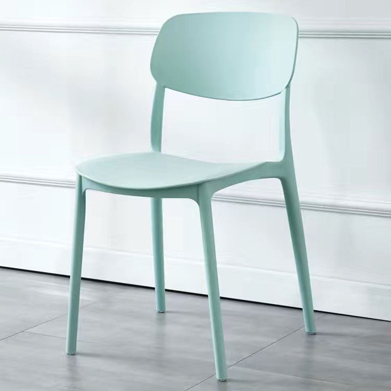 Scandinavian Macaron Plastic Stackable Dining Chair
