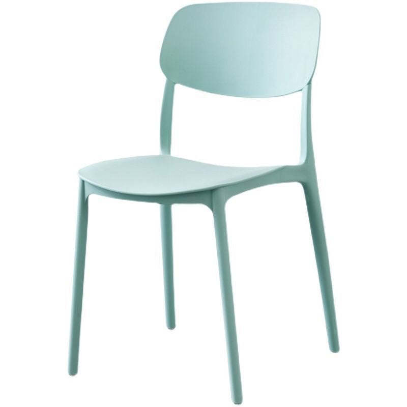 Scandinavian Macaron Plastic Stackable Dining Chair