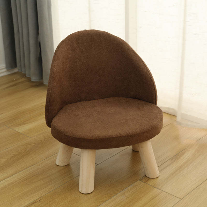 Nordic low upholstered gray low stools