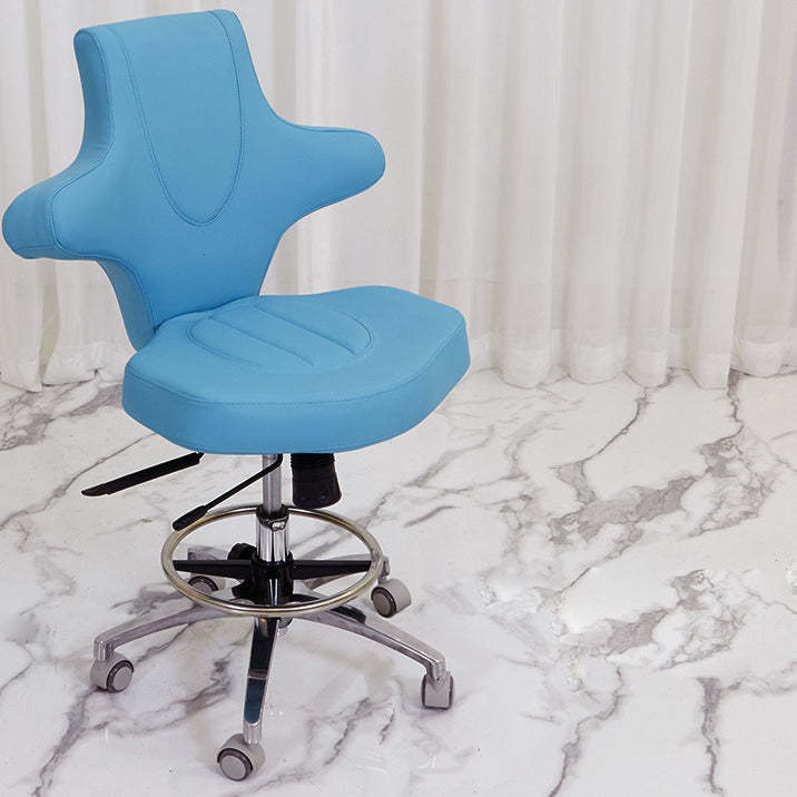 Contemporary PU Leather Swivel Wing Back Bar Stool