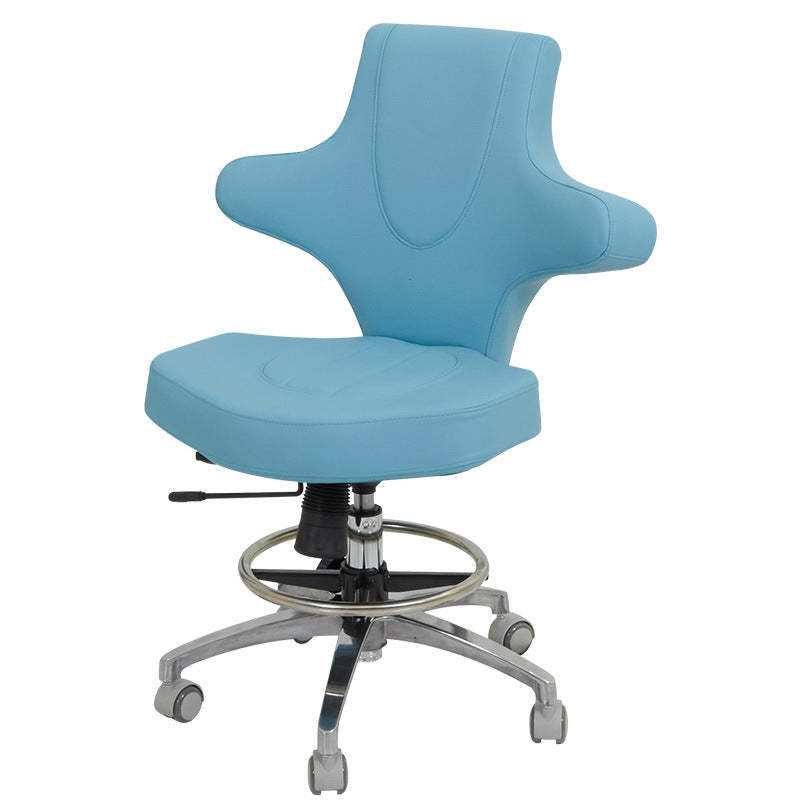 Contemporary PU Leather Swivel Wing Back Bar Stool