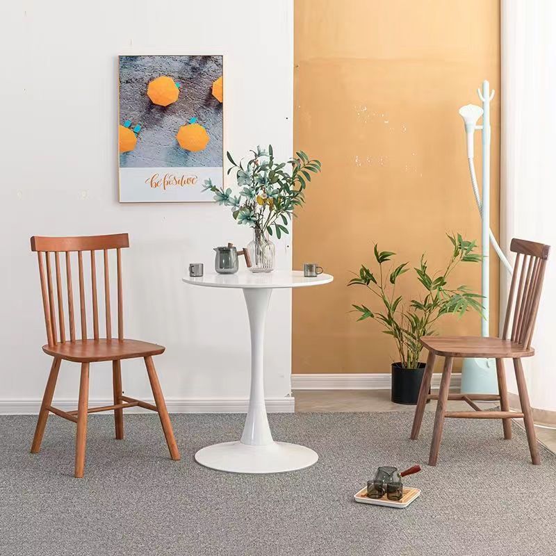 Retro Splayed Leg Curved Dining Chair