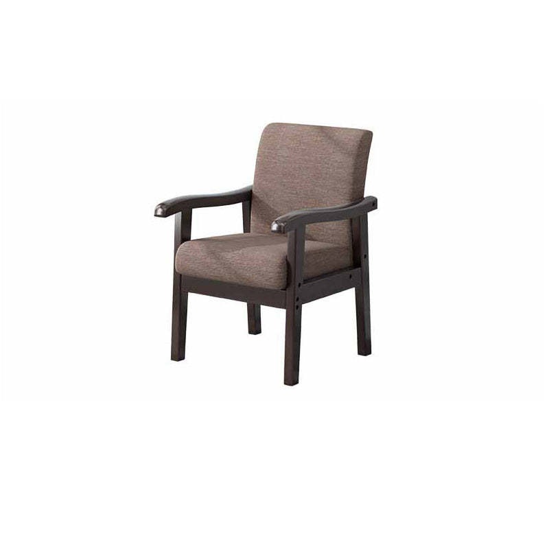 Vintage Fabric Wooden Frame Dining Chair