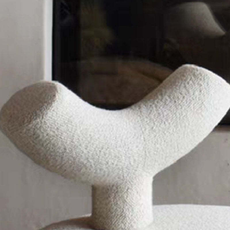 Nordic Velvet Y-Back Low Stool