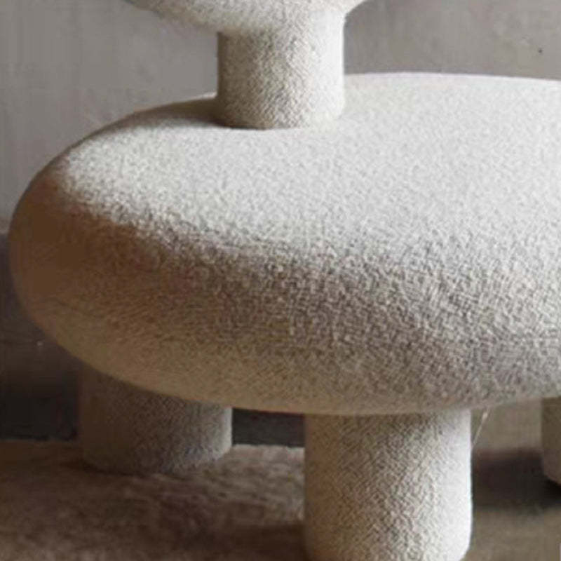 Nordic Velvet Y-Back Low Stool