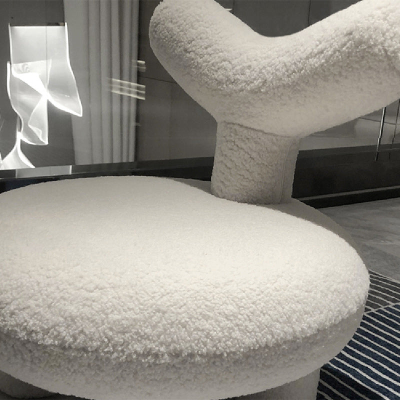 Nordic Velvet Y-Back Low Stool