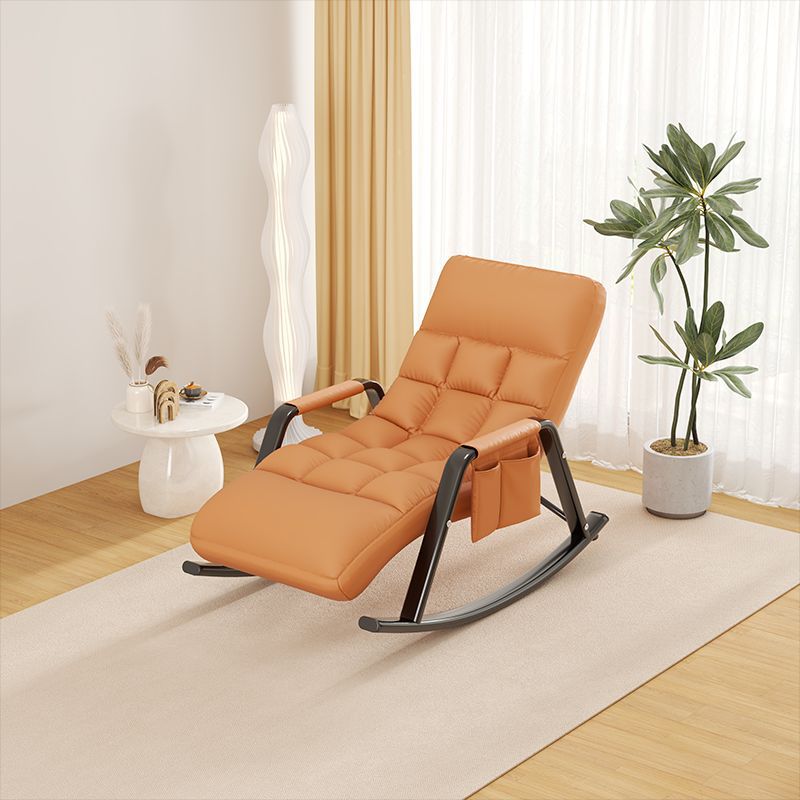 Nordic Fabric Metal Frame Rocking Chair