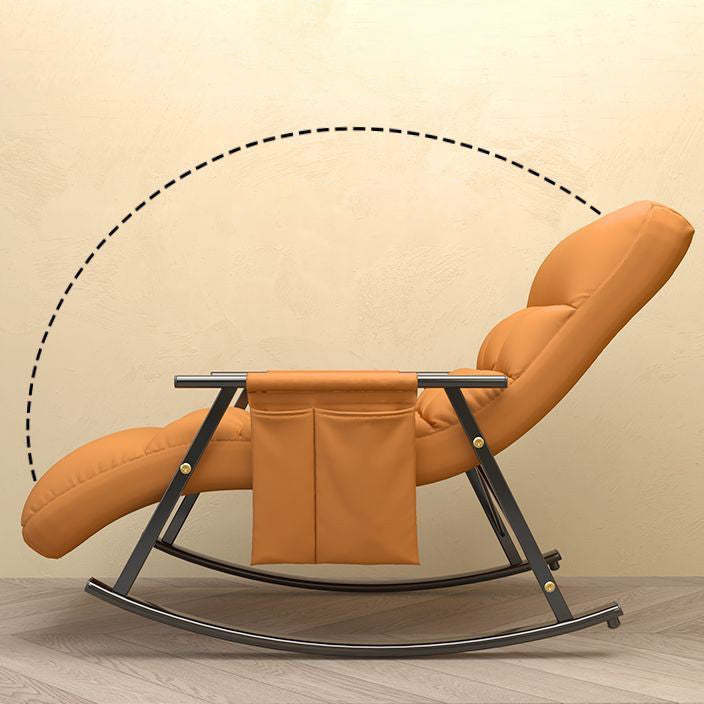 Nordic Fabric Metal Frame Rocking Chair