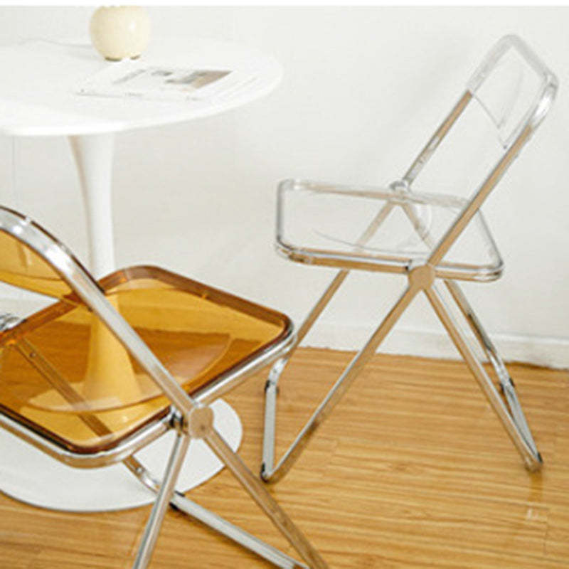 Scandinavian Acrylic Foldable Dining Chair