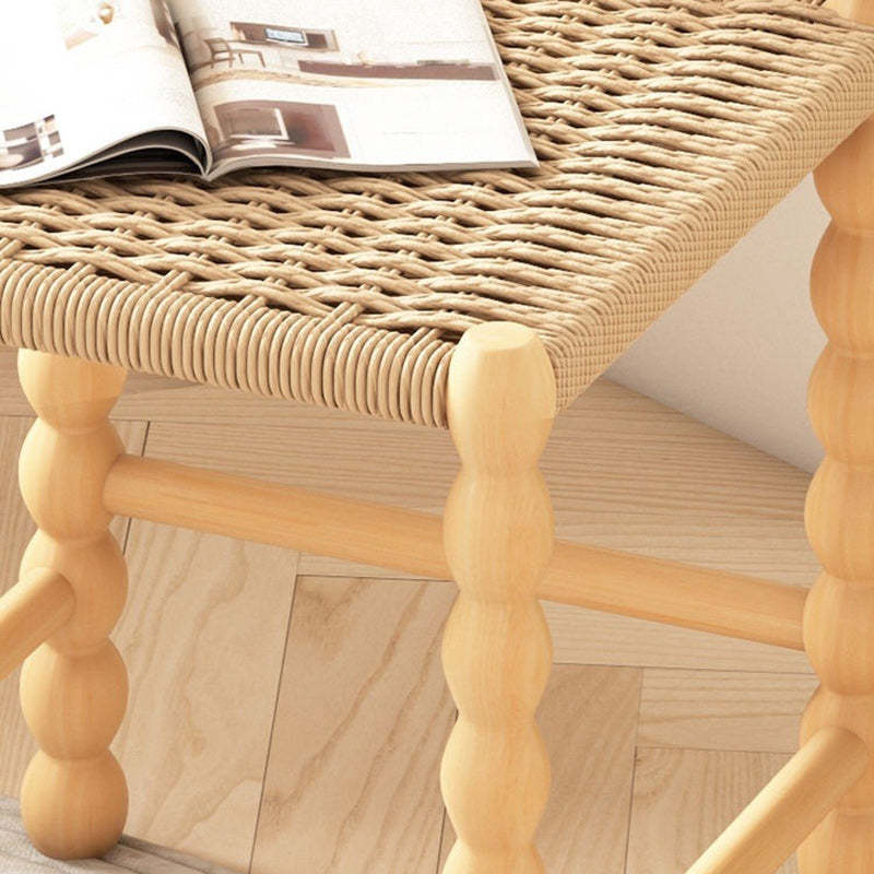 French Rope Woven Ladder Back Dining Chair