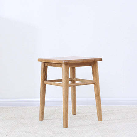 Minimalist Solid Wood Footrest Stool