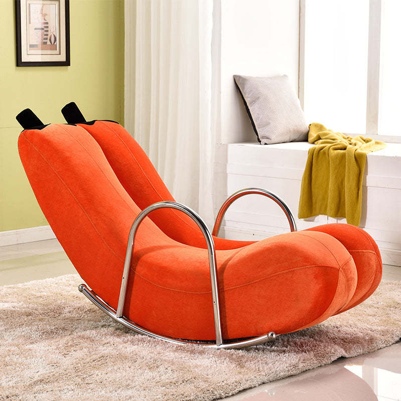 Banana PU Leather Recliner — Fabric - Green