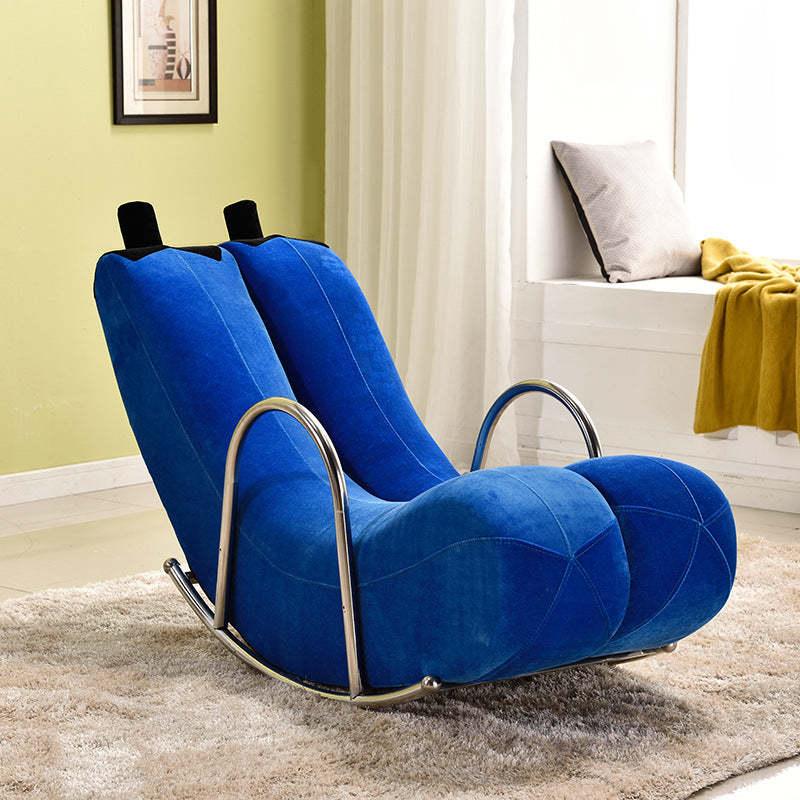 Banana PU Leather Recliner — Fabric - Red