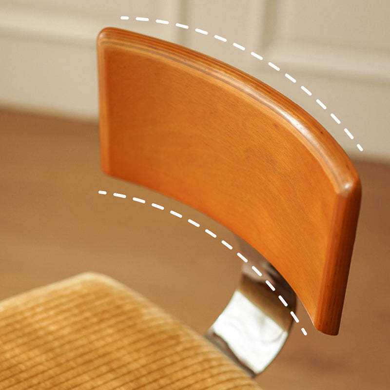 French Striped Velvet Splayed Dining Chair