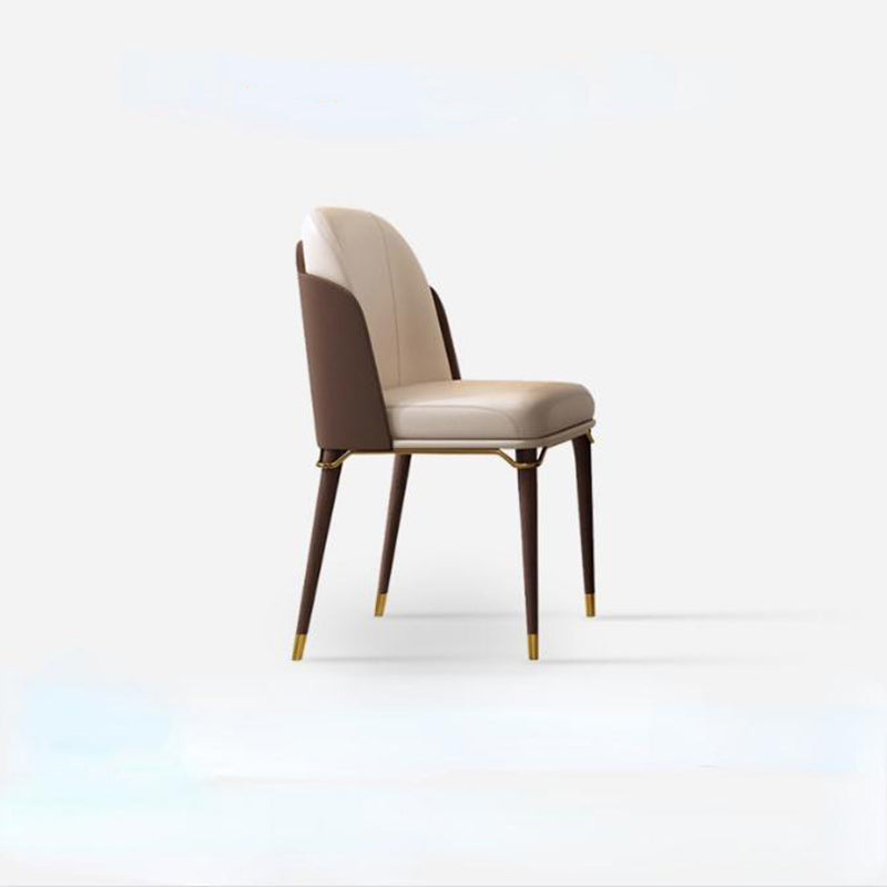 Contemporary Leather Upholstered Dining Chair