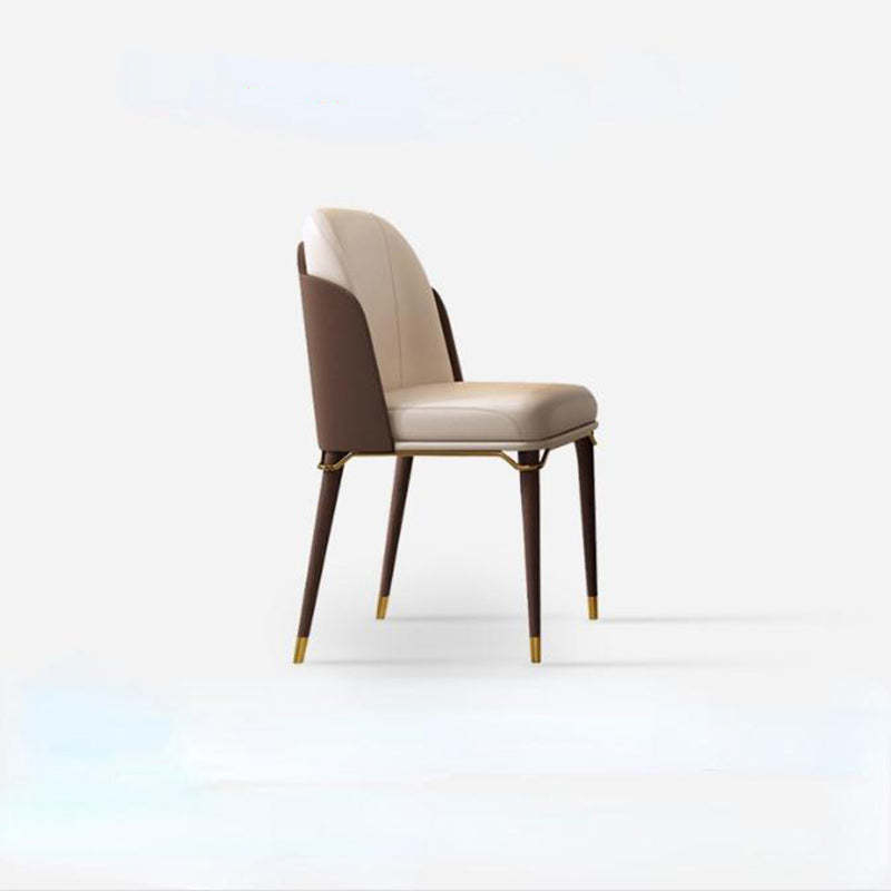 Contemporary Leather Upholstered Dining Chair