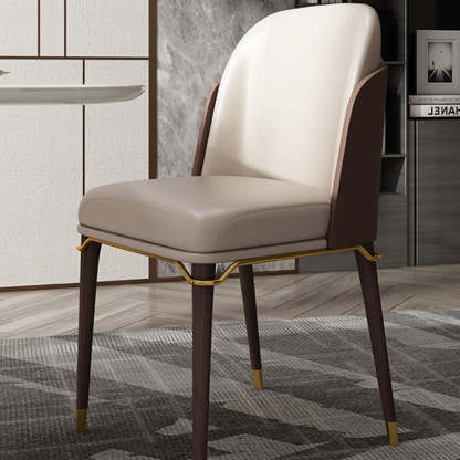 Contemporary Leather Upholstered Dining Chair