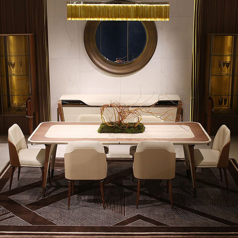 Contemporary Leather Upholstered Dining Chair