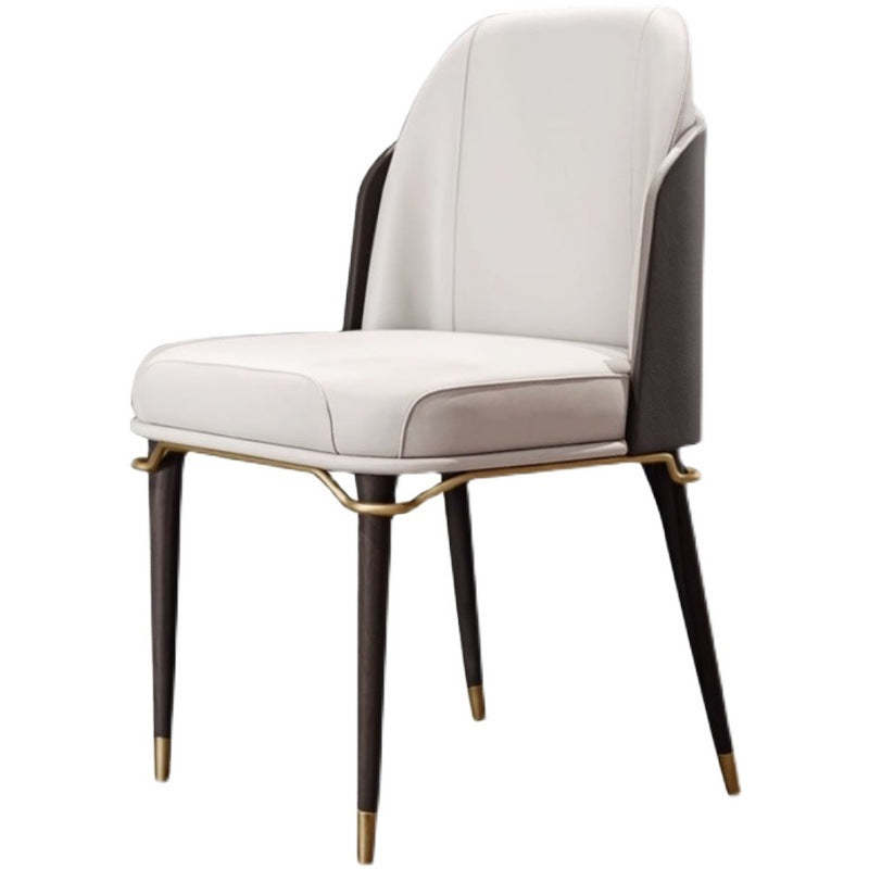 Contemporary Leather Upholstered Dining Chair