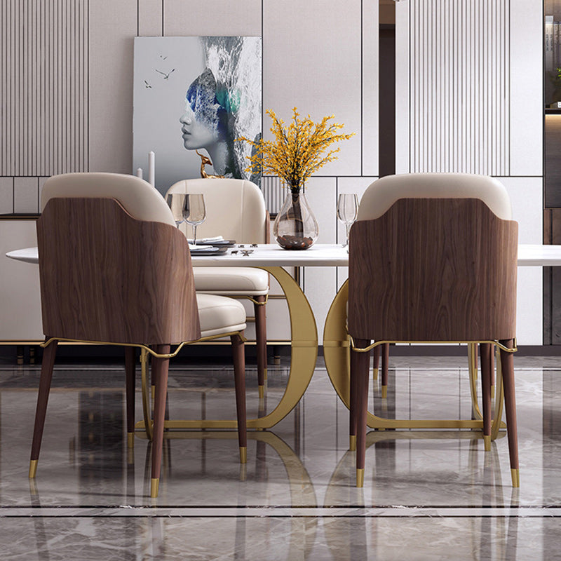 Contemporary Leather Upholstered Dining Chair