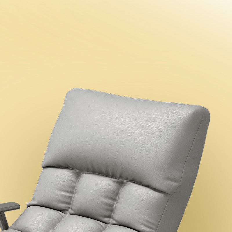 Nordic Curved Fabric Metal Rocking Chair