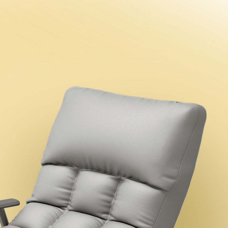 Nordic Curved Fabric Metal Rocking Chair