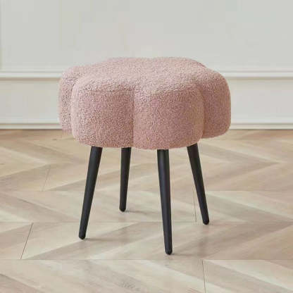 Cloud Lambswool Steel Low Stool