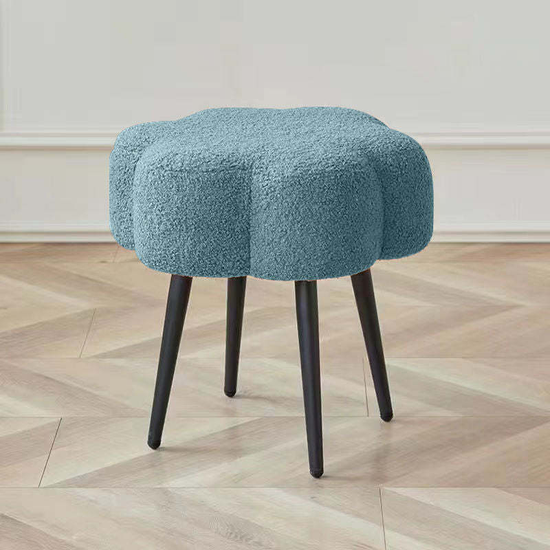 Cloud Lambswool Steel Low Stool