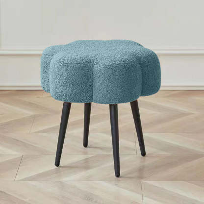 Cloud Lambswool Steel Low Stool