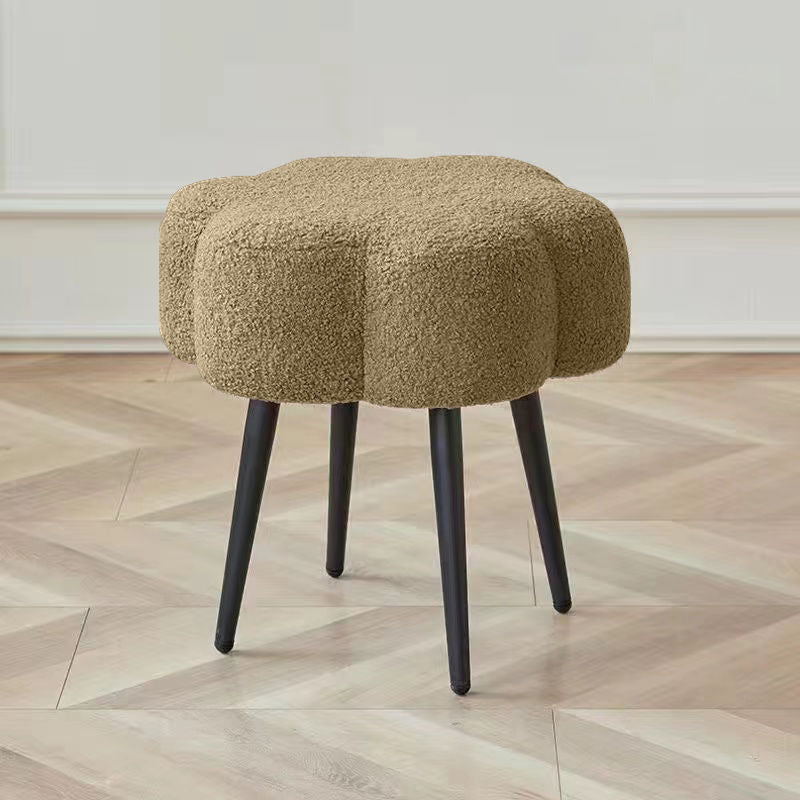 Cloud Lambswool Steel Low Stool