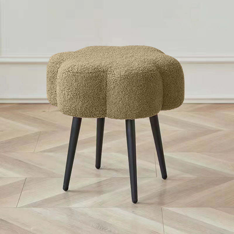 Cloud Lambswool Steel Low Stool