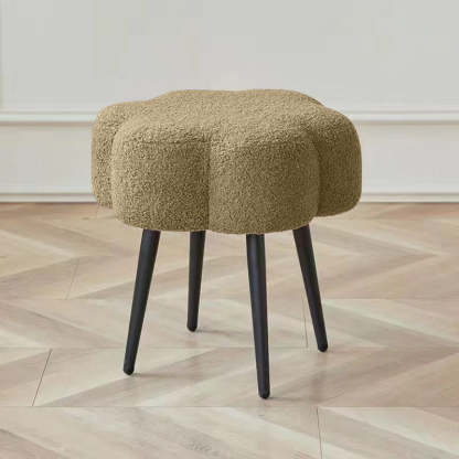 Cloud Lambswool Steel Low Stool