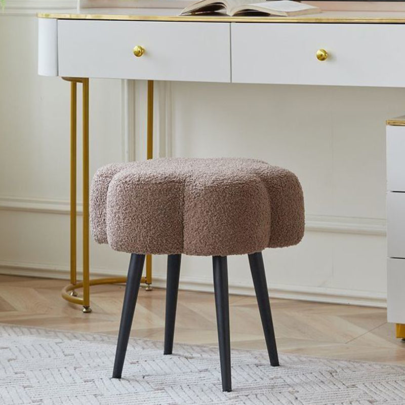 Cloud Lambswool Steel Low Stool