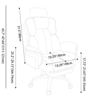 Contemporary Square Fabric Adjustable Gaming Chair — Light Gray Tech Fabric Upholstered / Headrest & Footrest & Class-3 Gas Lift