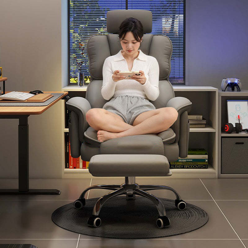 Contemporary Square Fabric Adjustable Gaming Chair