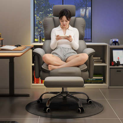 Contemporary Square Fabric Adjustable Gaming Chair