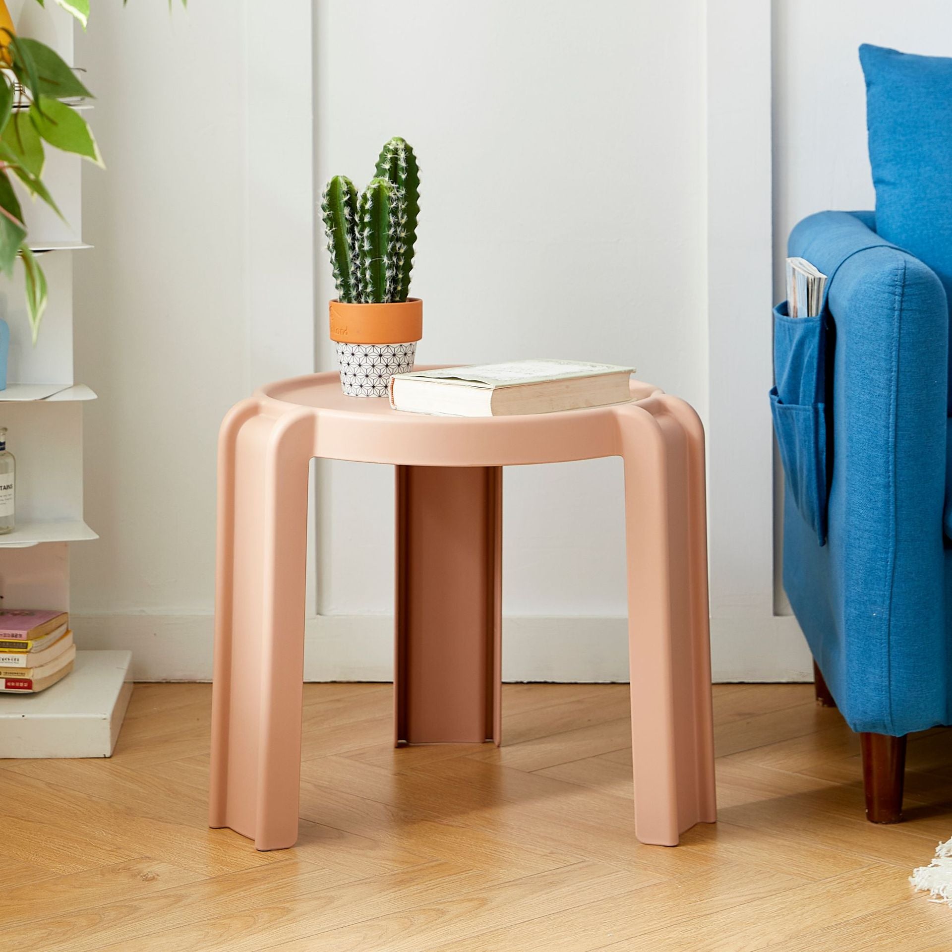 Scandinavian Geometry Stackable Low Stool