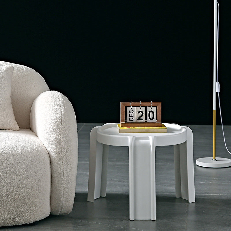 Scandinavian Geometry Stackable Low Stool — Green