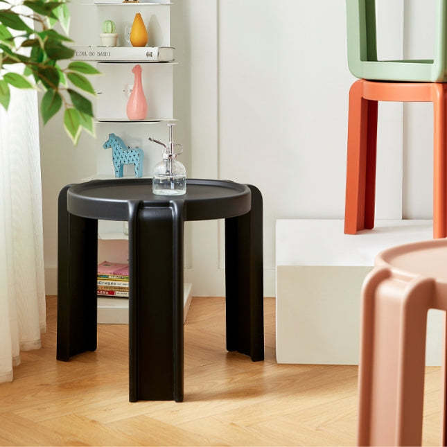 Scandinavian Geometry Stackable Low Stool