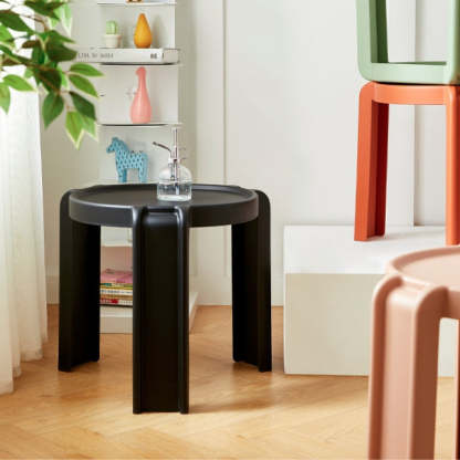 Scandinavian Geometry Stackable Low Stool