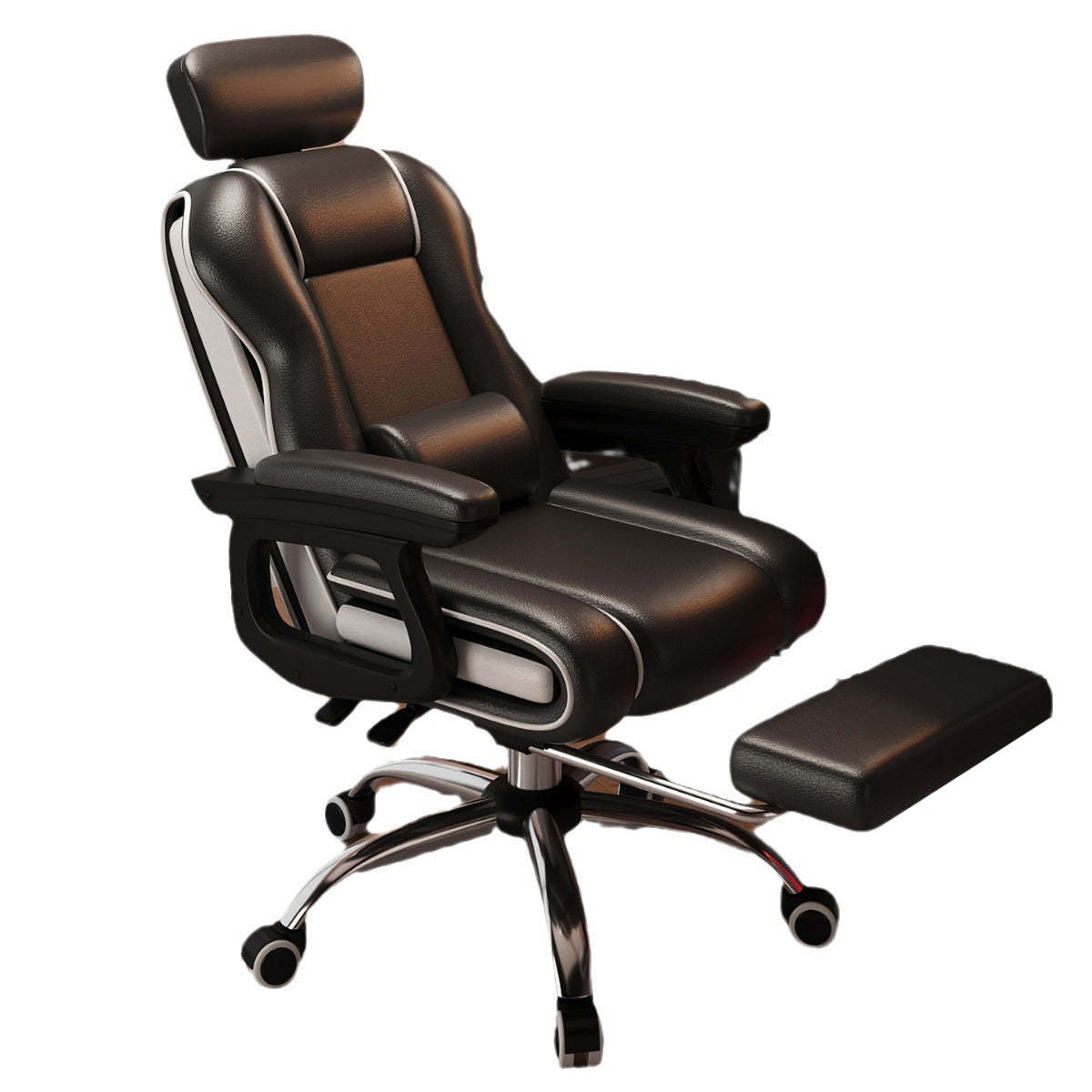 Contemporary Adjustable Leather Gaming Chair